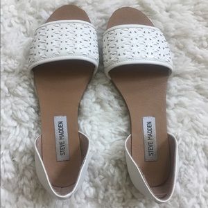 White Steve Madden Sandals